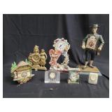 Group of vintage clocks