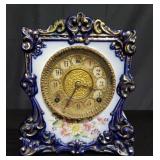 William L Gilbert co. porcelain mantel clock