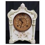 Vintage Ansonia porcelain clock
