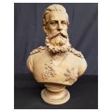 Vintage Fredrick lll Deutscher Kasier brass bust