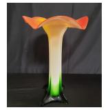 Hand blown art glass vase