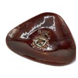 Vintage copper enameled ashtray trinket dish