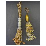 Pair of vintage decorative beads