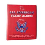 All American Stamp Album - over $105 in face