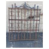 Wrought iron fence section