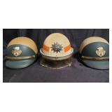 Group of sheriff helmets