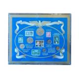 Presidential Stamp & Coin Collection. In display