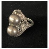 Vintage  Sterling  ornate ring