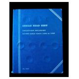 Indian Head Cent coin album. In case. Coin dates