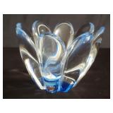 Orrefors mayflower crystal vase