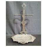 Iron fire tool holder