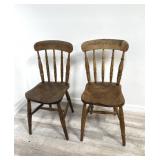 Antique farm house dining chairs
