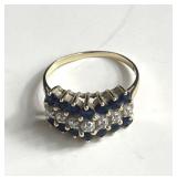 14k gold ring with diamonds