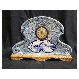 Vintage hand painted mantel clock