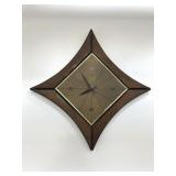 Mid Century Elgin wooden wall clock