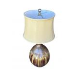 Vintage glazed ceramic table lamp