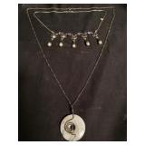 Paid of Sterling silver necklaces