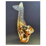 Vintage crystal art glass giraffe