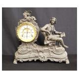 Spelter mantel clock