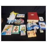 Box of Alice and wonderland memorabilia