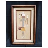 Navajo sand painting, signed on verso