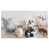 Group of miscellaneous animal figurines