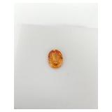 1.20ct oval mandarin garnet gemstone 7x5mm