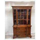 Mid century mahogany display cabinet 42ï¿½l x 14ï¿½w