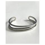 Vintage sterling silver designer bangle cuff