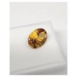5.30ct oval Citrine gemstone loose 14 x 10mm