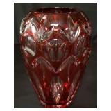 Beyer crystal art glass vase