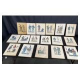 Group of war prints weight: 14.1 lbs box lot LT