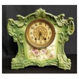 Porcelain mantel clock