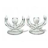Pair of vintage Indiana glass Willow