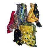 9 African style scarfs