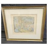 Vintage etching by Ira Moscowitz titled :