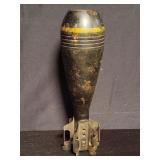 Vintage mortar round decoration