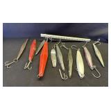 10 deep sea fishing weights with hooks
