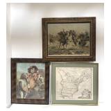 Bundle of 3 framed prints