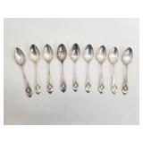 Group of sterling silver marked flatware