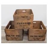 Set of 3 box crates
