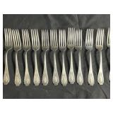 Group of sterling silver forks