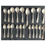 Group of sterling silver spoons