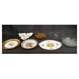 Group of assorted vintage serving dishes