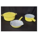 Group of Descoware cookware, made in Belgium