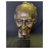 Vintage Bronze Darte Ribeiro bust sculpture
