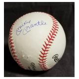 Mickey Mantle signed baseball