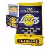 4 Los Angeles Lakers items in bag