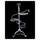 Vintage 4 tier metal plant stand