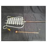 Vintage metal glockenspiel